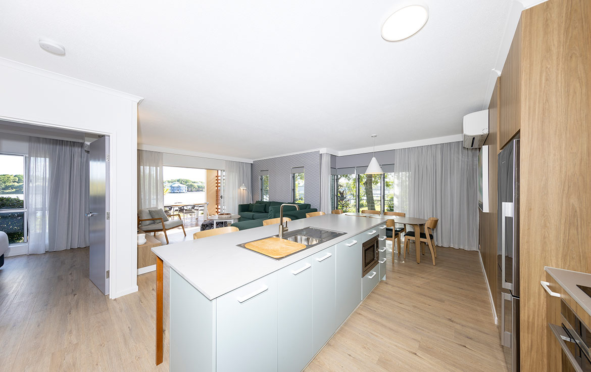 twb-facilities-1170x736-1Bed-3 1 Bedroom | Twin Waters Sunshine Coast1 Bedroom Apartment – Sleeps 4 (1 king bed and 1 fold out sofa bed, sofa bed suitable for children only)